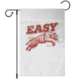 Easy Tiger Garden Flag Vintage Distressed Tiger Trendy Grunge Indie Boho TS11 White Print Your Wear