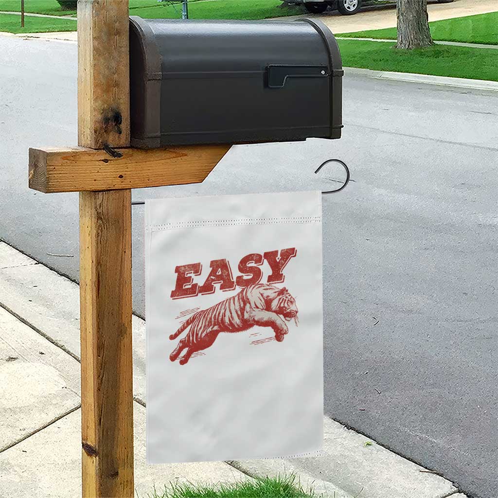 Easy Tiger Garden Flag Vintage Distressed Tiger Trendy Grunge Indie Boho TS11 Print Your Wear