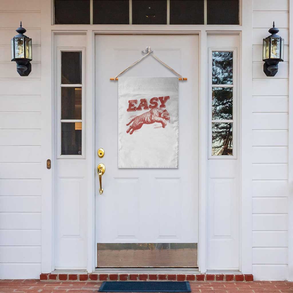 Easy Tiger Garden Flag Vintage Distressed Tiger Trendy Grunge Indie Boho TS11 Print Your Wear