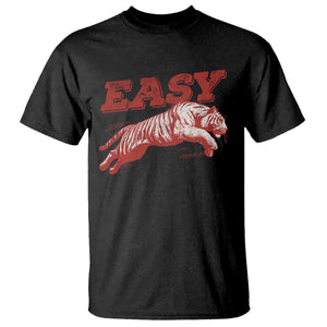 Easy Tiger T Shirt Vintage Distressed Tiger Trendy Grunge Indie Boho TS11 Black Print Your Wear