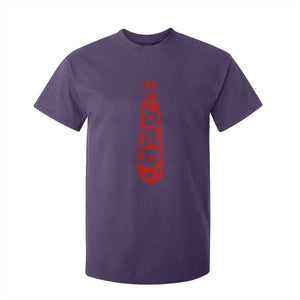 Dad Tie Star Music Lover Fathers Day T Shirt For Kid TS11 Purple Print Your Wear