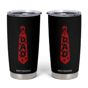 Dad Tie Star Music Lover Fathers Day Tumbler Cup TS11 Black Print Your Wear