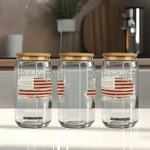 60th Birthday Retirement Glass Can Vintage 1966 Retired 2026 American Flag TS11 Print Your Wear