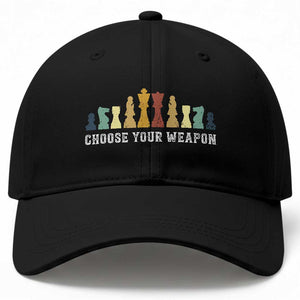 Chess Lover Baseball Cap Choose Your Weapon Retro Vintage TS11 Print Your Wear
