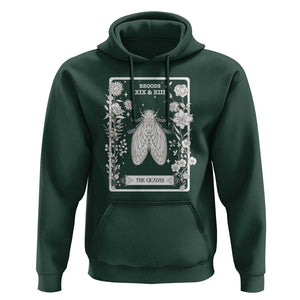 Cicada Hoodie Broods XIX And XIII The Cicadas Entomology 2024 TS11 Dark Forest Green Print Your Wear