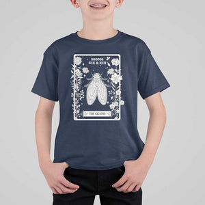 Cicada T Shirt For Kid Broods XIX And XIII The Cicadas Entomology 2024 TS11 Navy Print Your Wear