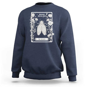 Cicada Sweatshirt Broods XIX And XIII The Cicadas Entomology 2024 TS11 Navy Print Your Wear