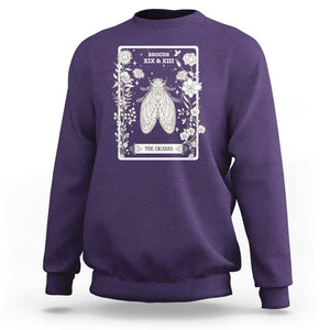 Cicada Sweatshirt Broods XIX And XIII The Cicadas Entomology 2024 TS11 Purple Print Your Wear