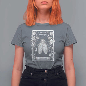 Cicada T Shirt For Women Broods XIX And XIII The Cicadas Entomology 2024 TS11 Charcoal Print Your Wear