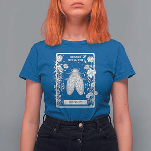 Cicada T Shirt For Women Broods XIX And XIII The Cicadas Entomology 2024 TS11 Royal Blue Print Your Wear