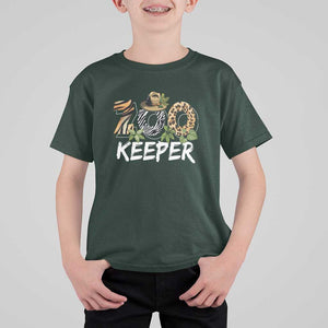 Zookeeper T Shirt For Kid Animals Cute Zoo Wildlife Lover TS11 Dark Forest Green Print Your Wear