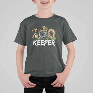 Zookeeper T Shirt For Kid Animals Cute Zoo Wildlife Lover TS11 Dark Heather Print Your Wear