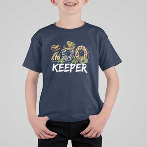 Zookeeper T Shirt For Kid Animals Cute Zoo Wildlife Lover TS11 Navy Print Your Wear