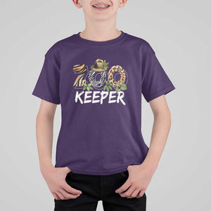 Zookeeper T Shirt For Kid Animals Cute Zoo Wildlife Lover TS11 Purple Print Your Wear