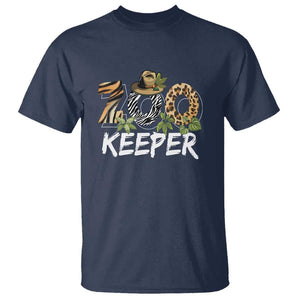 Zookeeper T Shirt Animals Cute Zoo Wildlife Lover TS11 Navy Print Your Wear