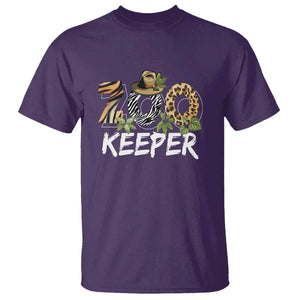 Zookeeper T Shirt Animals Cute Zoo Wildlife Lover TS11 Purple Print Your Wear