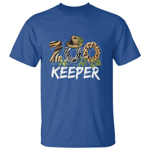 Zookeeper T Shirt Animals Cute Zoo Wildlife Lover TS11 Royal Blue Print Your Wear