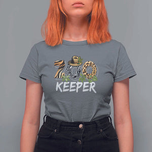 Zookeeper T Shirt For Women Animals Cute Zoo Wildlife Lover TS11 Charcoal Print Your Wear