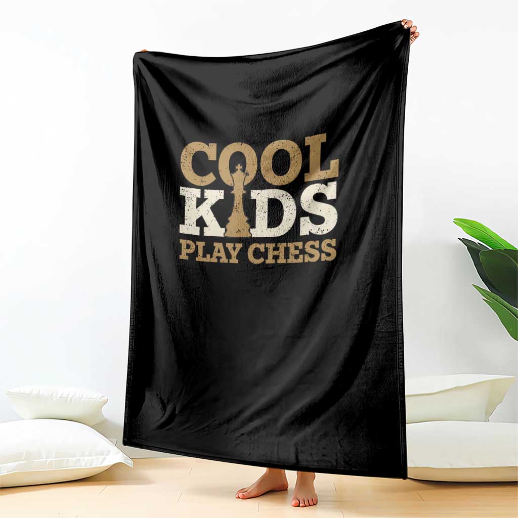 Chess Lover Throw Blanket Cool Kids Play Chess Vintage King TS11 Print Your Wear