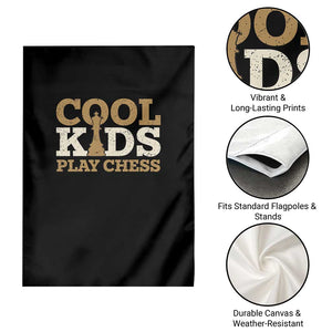 Chess Lover Garden Flag Cool Kids Play Chess Vintage King TS11 Print Your Wear