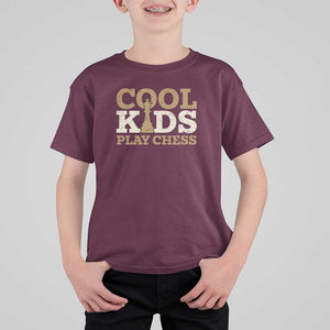 Chess Lover T Shirt For Kid Cool Kids Play Chess Vintage King TS11 Maroon Print Your Wear