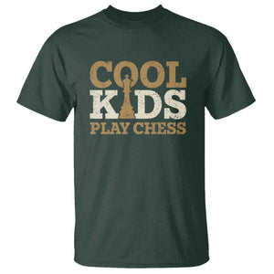 Chess Lover T Shirt Cool Kids Play Chess Vintage King TS11 Dark Forest Green Print Your Wear