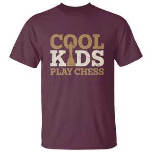 Chess Lover T Shirt Cool Kids Play Chess Vintage King TS11 Maroon Print Your Wear