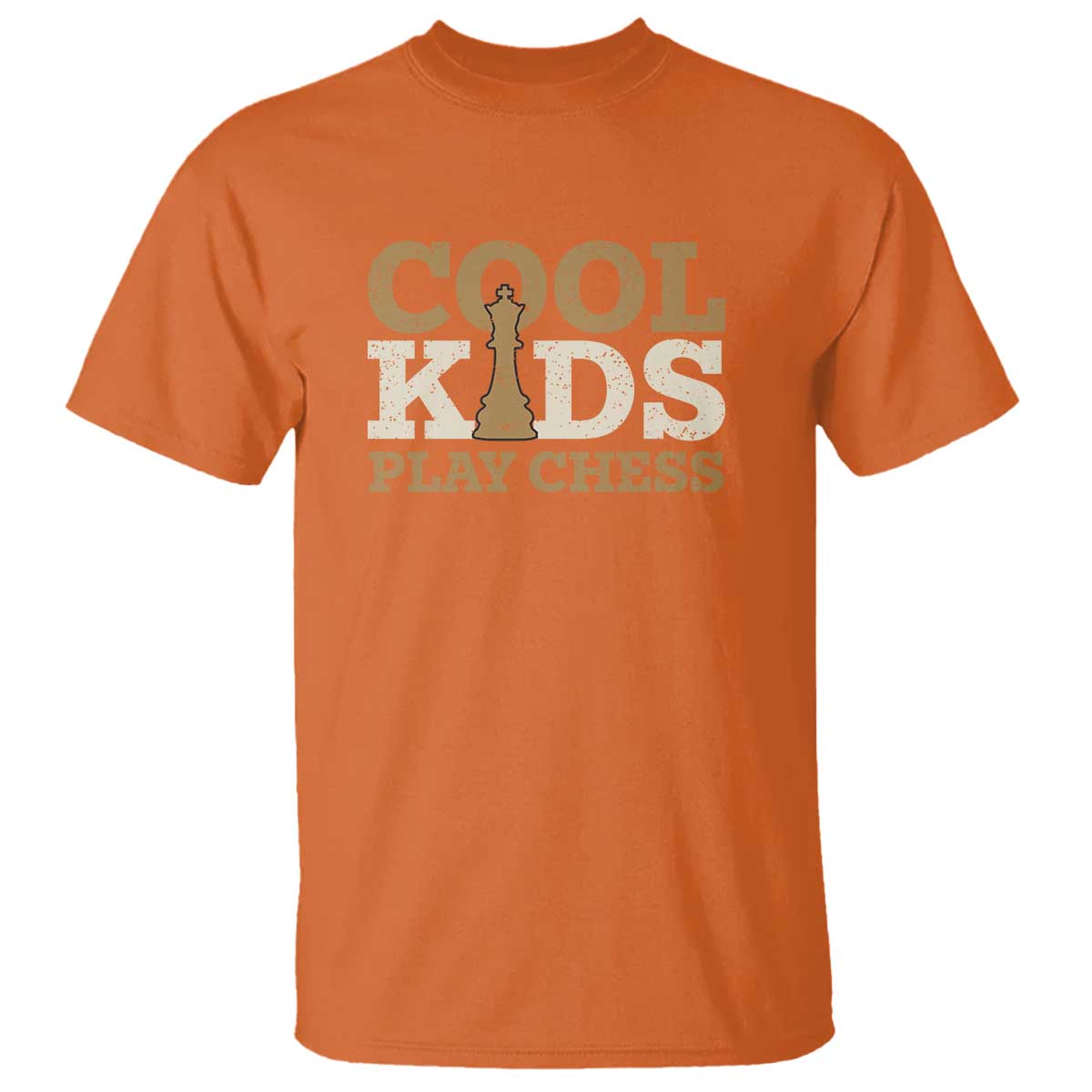 Chess Lover T Shirt Cool Kids Play Chess Vintage King TS11 Orange Print Your Wear