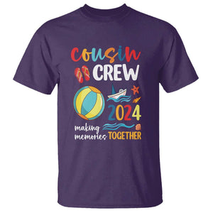 Cousin Crew 2024 Making Memories Together T Shirt Summer Vacation Beach Family Trips Matching Ocean Wave TS11 Purple Print Your Wear