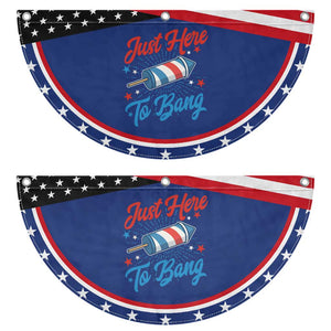 Funny Fireworks Just Here To Bang Patriotic Fan Flag American Flag Firecracker Rocket TS11 2pcs pack Classic Navy Print Your Wear