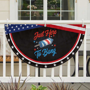 Funny Fireworks Just Here To Bang Patriotic Fan Flag American Flag Firecracker Rocket TS11 2pcs pack Classic Black Print Your Wear