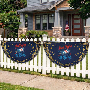 Funny Fireworks Just Here To Bang Patriotic Fan Flag American Flag Firecracker Rocket TS11 2pcs pack Vintage Navy Print Your Wear