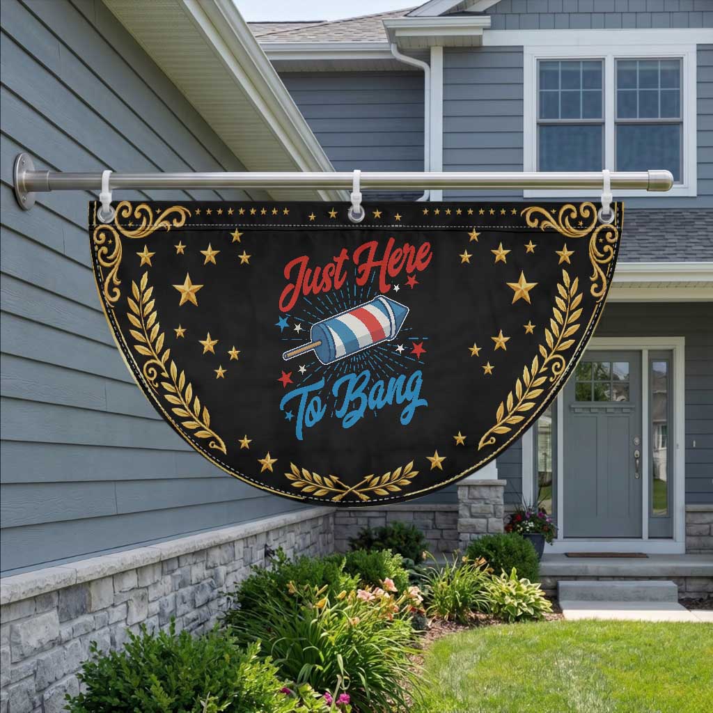 Funny Fireworks Just Here To Bang Patriotic Fan Flag American Flag Firecracker Rocket TS11 2pcs pack Vintage Black Print Your Wear