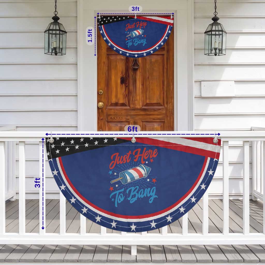 Funny Fireworks Just Here To Bang Patriotic Fan Flag American Flag Firecracker Rocket TS11 Print Your Wear