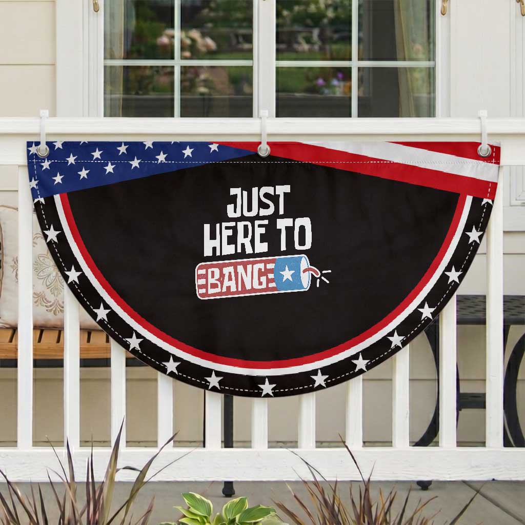 Funny Fireworks Just Here To Bang Patriotic Fan Flag American Flag Firecracker TS11 2pcs pack Classic Black Print Your Wear