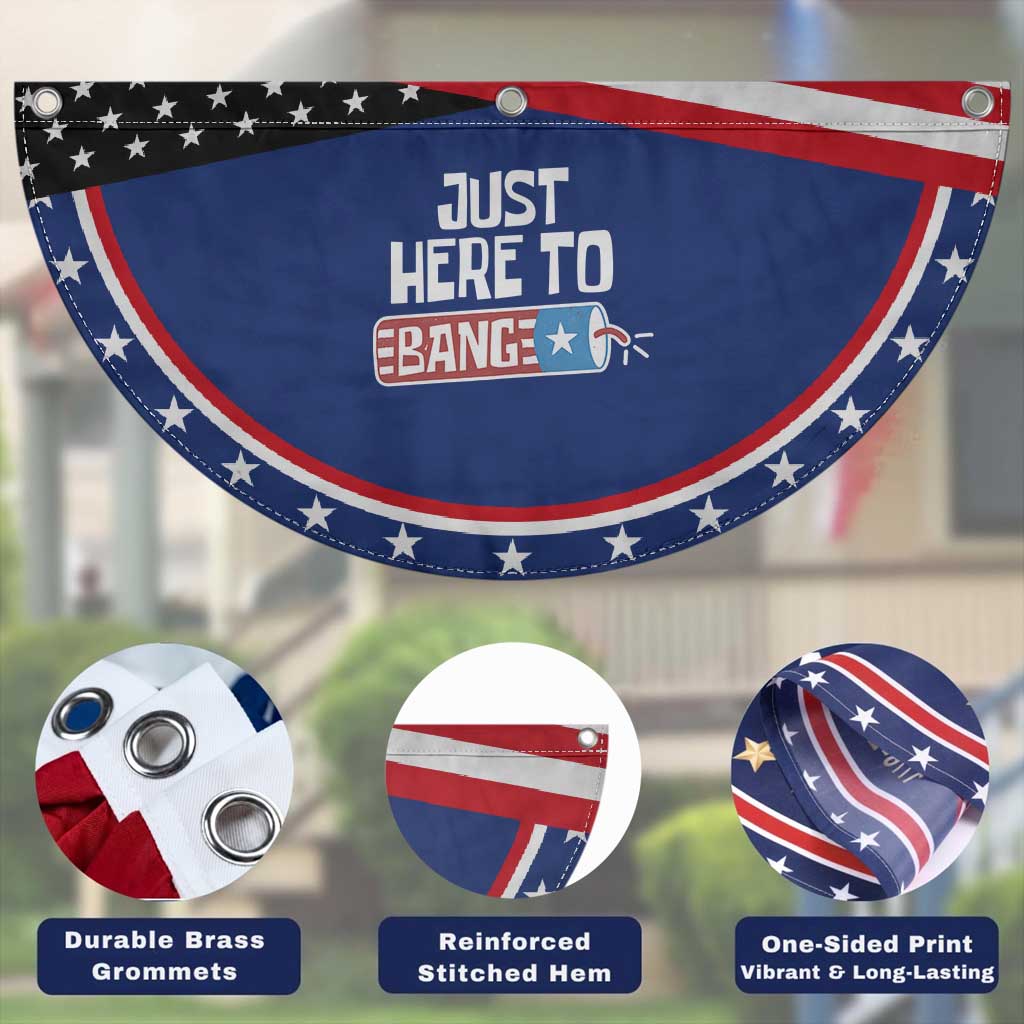 Funny Fireworks Just Here To Bang Patriotic Fan Flag American Flag Firecracker TS11 Print Your Wear
