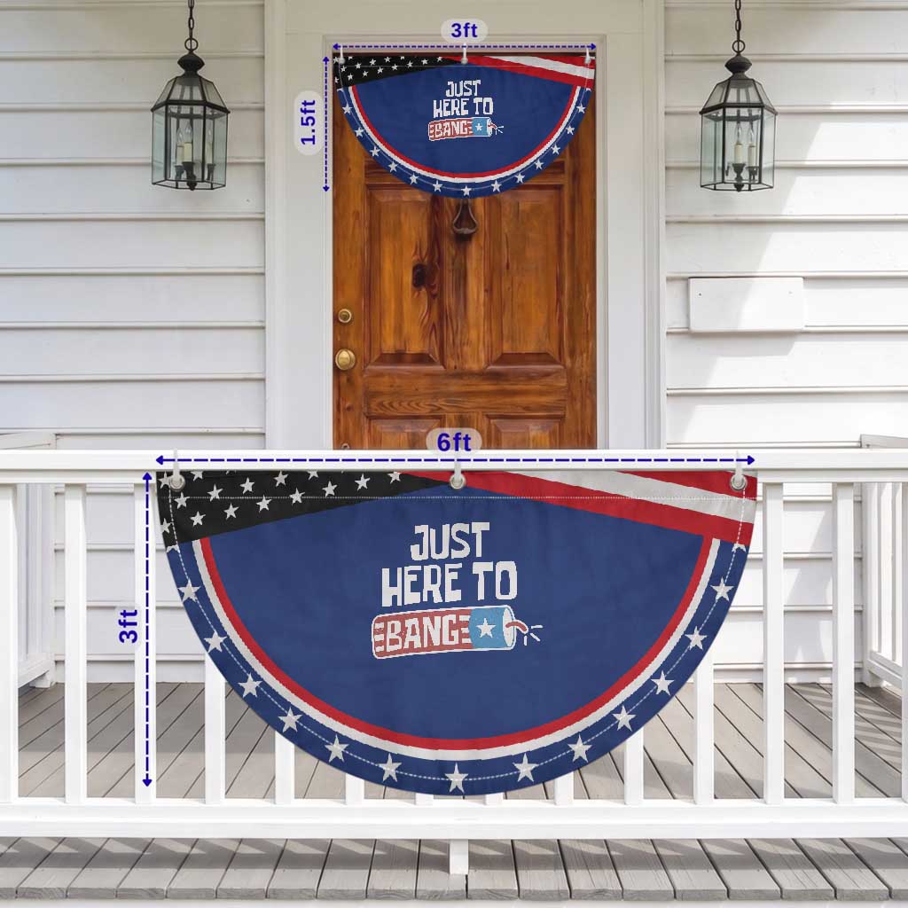 Funny Fireworks Just Here To Bang Patriotic Fan Flag American Flag Firecracker TS11 Print Your Wear