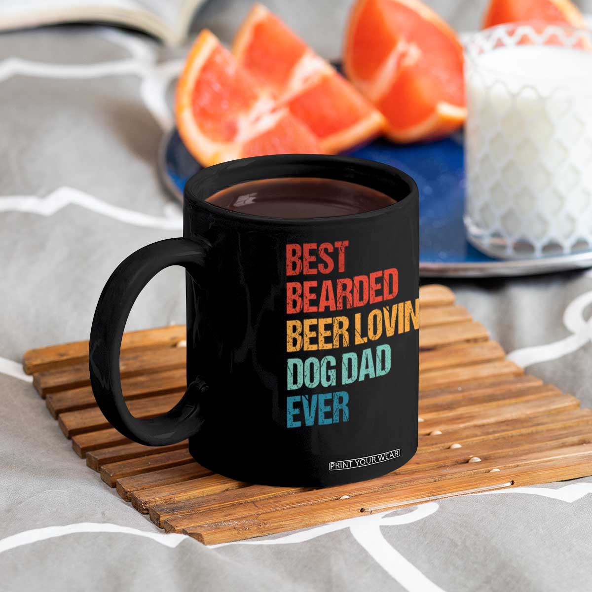 Best Bearded Beer Loving Dog Dad Ever Coffee Mug Pet Lover Father's Day TS11 Print Your Wear