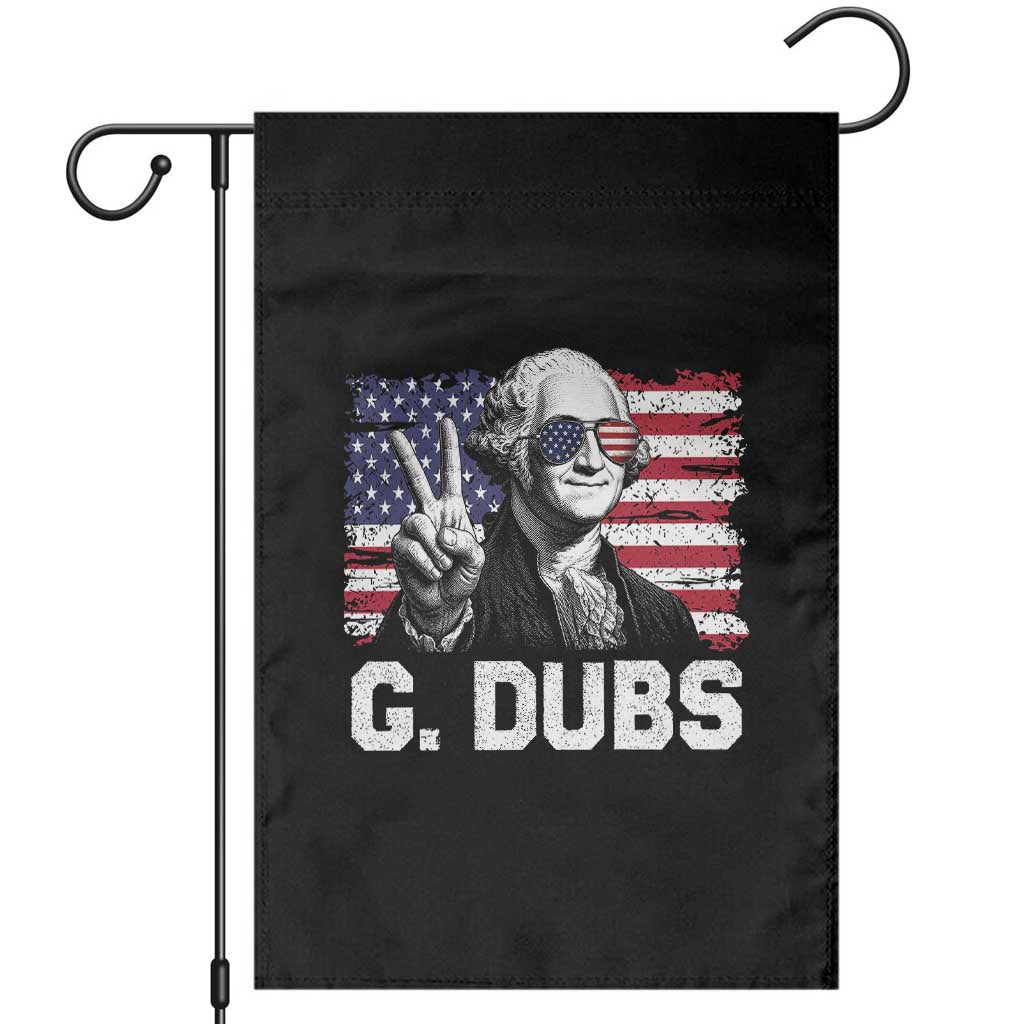G Dubs George Washington Funny 4th Of July Garden Flag Vintage American Flag TS11 Black Print Your Wear