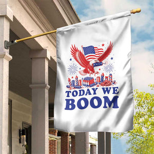 Today We Boom 4th of July Bald Eagle Fireworks Garden Flag TS11 Print Your Wear