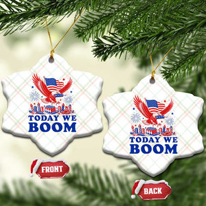 Today We Boom 4th of July Bald Eagle Fireworks Ceramic Ornament TS11 Print Your Wear