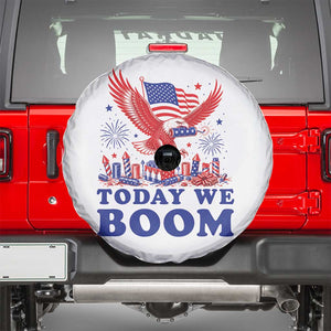 Today We Boom 4th of July Bald Eagle Fireworks Spare Tire Cover TS11 White Print Your Wear