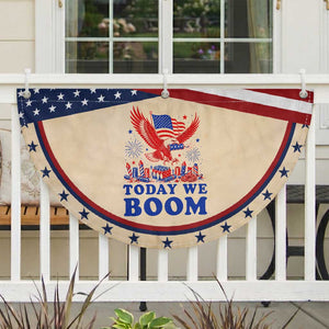Today We Boom 4th of July Bald Eagle Fireworks Patriotic Fan Flag TS11 2pcs pack Classic Tan Print Your Wear