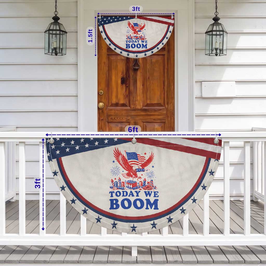 Today We Boom 4th of July Bald Eagle Fireworks Patriotic Fan Flag TS11 Print Your Wear