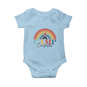 Camp Counselor Baby Onesie Summer Camp Rainbow