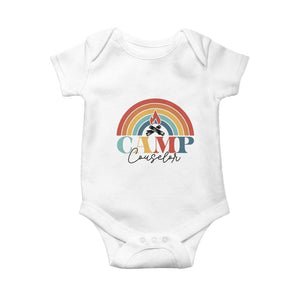 Camp Counselor Baby Onesie Summer Camp Rainbow