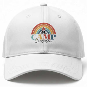 Camp Counselor Baseball Cap Summer Camp Rainbow