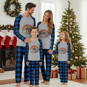 Camp Counselor Plaid Pajama Set Summer Camp Rainbow