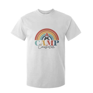Camp Counselor T Shirt For Kid Summer Camp Rainbow