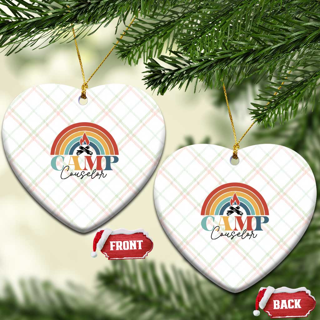 Camp Counselor Ceramic Ornament Summer Camp Rainbow